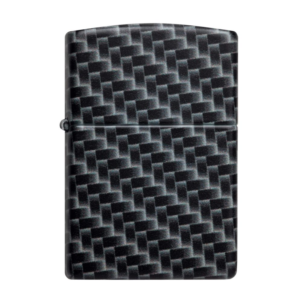 فندک Zippo مدل White Matte, Carbon Fibre Design