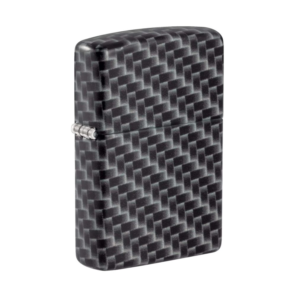 فندک Zippo مدل White Matte, Carbon Fibre Design - تصویر 2