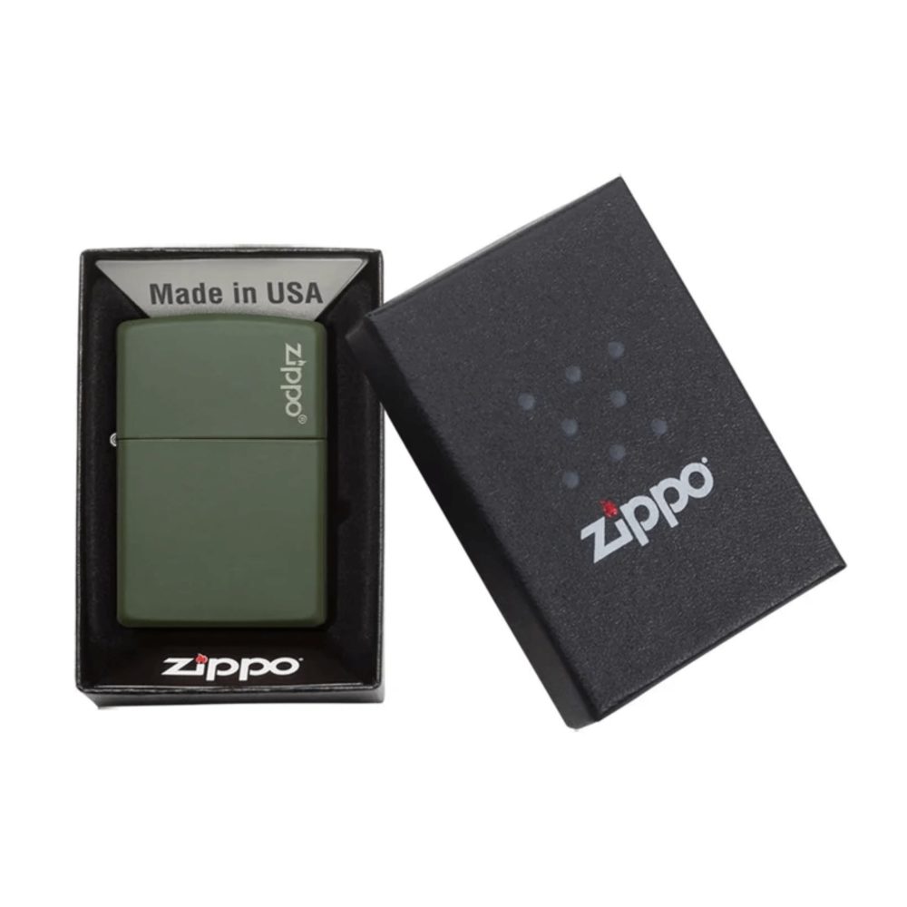 فندک Zippo طرح Green Matte - تصویر 2