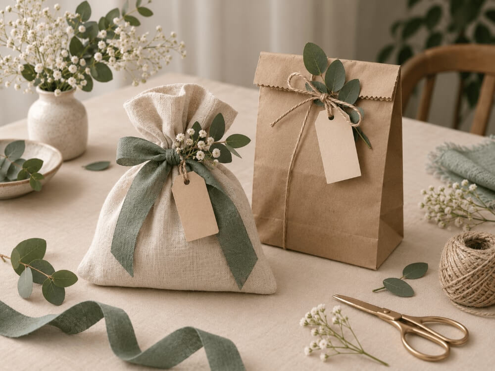 بستهبندی کادویی با پارچه