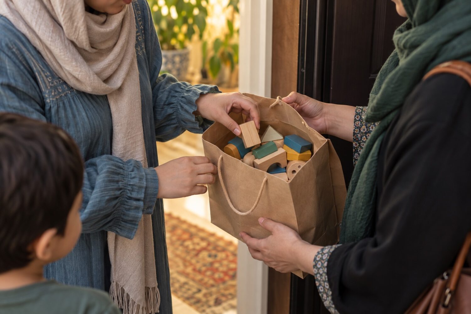 بررسی هدیه کودک با والد پیش از تحویل دادن آن